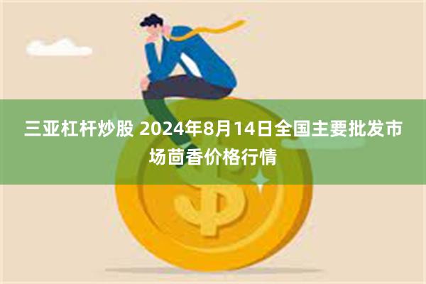 三亚杠杆炒股 2024年8月14日全国主要批发市场茴香价格行情